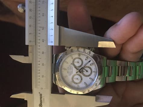 rolex daytona misure cassa